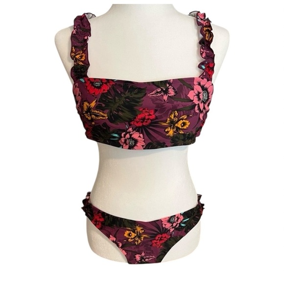 No Boundaries Other - NWT No Boundaries Floral Ruffle Bikini